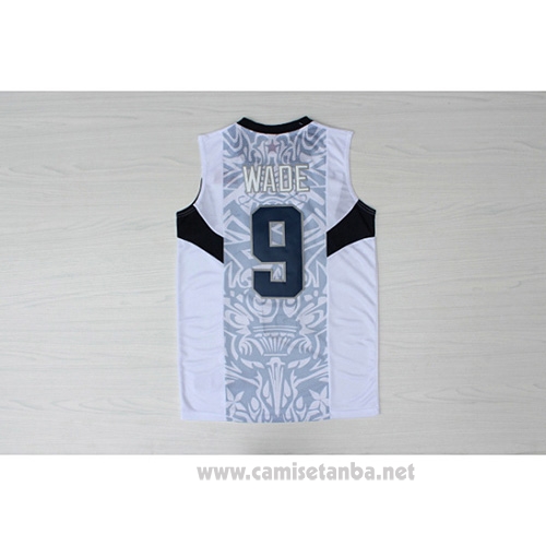 Camiseta USA 2008 Wade #9 Blanco